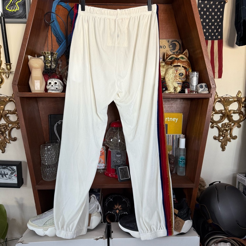 Aviator Nation - Classic Velvet Sweatpants - White - Men’s Large - Picture 8 of 9